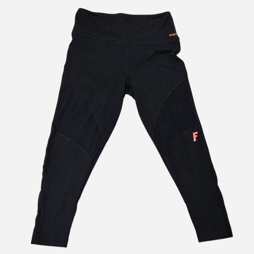 Victoria-s-secret Women's Black and Orange Leggings